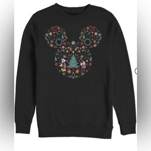 Christmas Disney Mickey & Minnie Mouse Sweatshirt Small